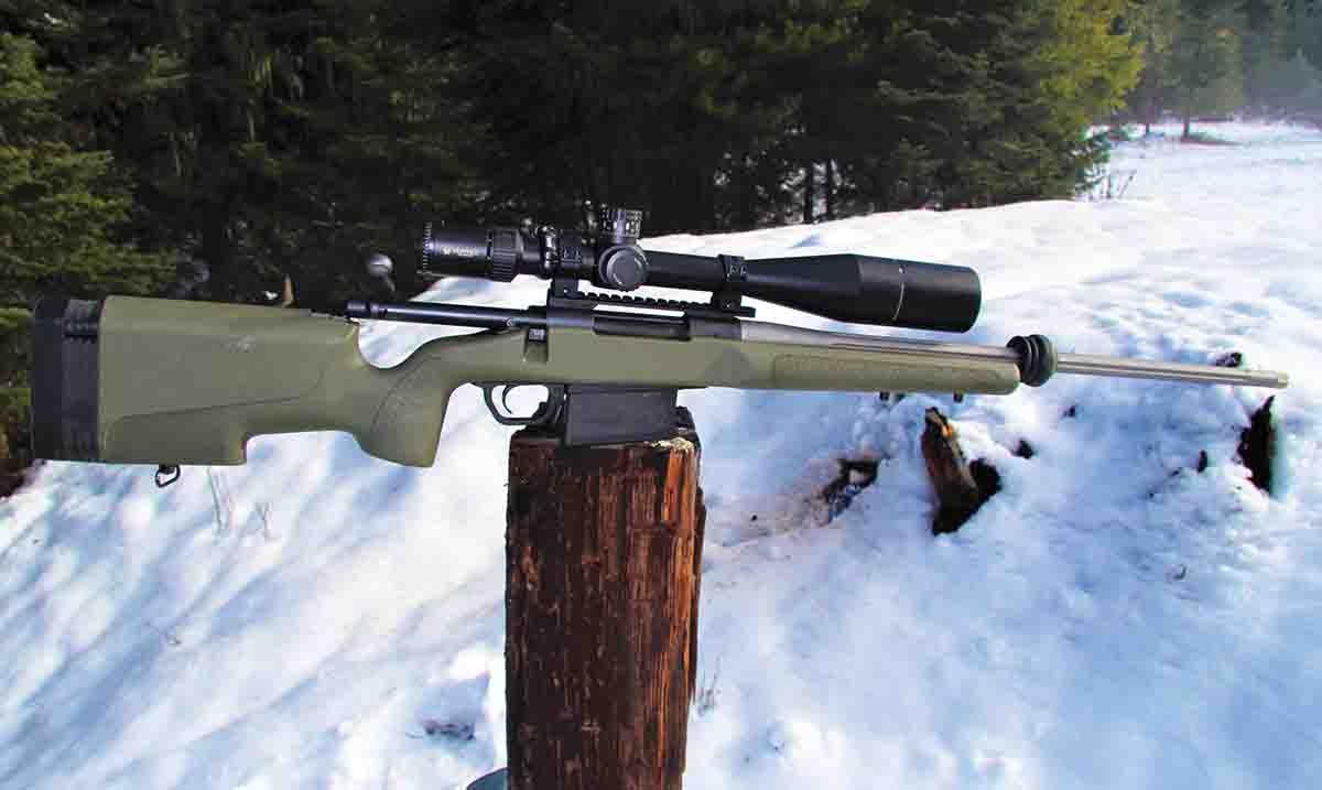 The 6mm Remington was built on a Remington 700 long action and includes a Timney Trigger, Mc3 stock and 24-inch Wilson fluted barrel with a 1:9 rifling twist.